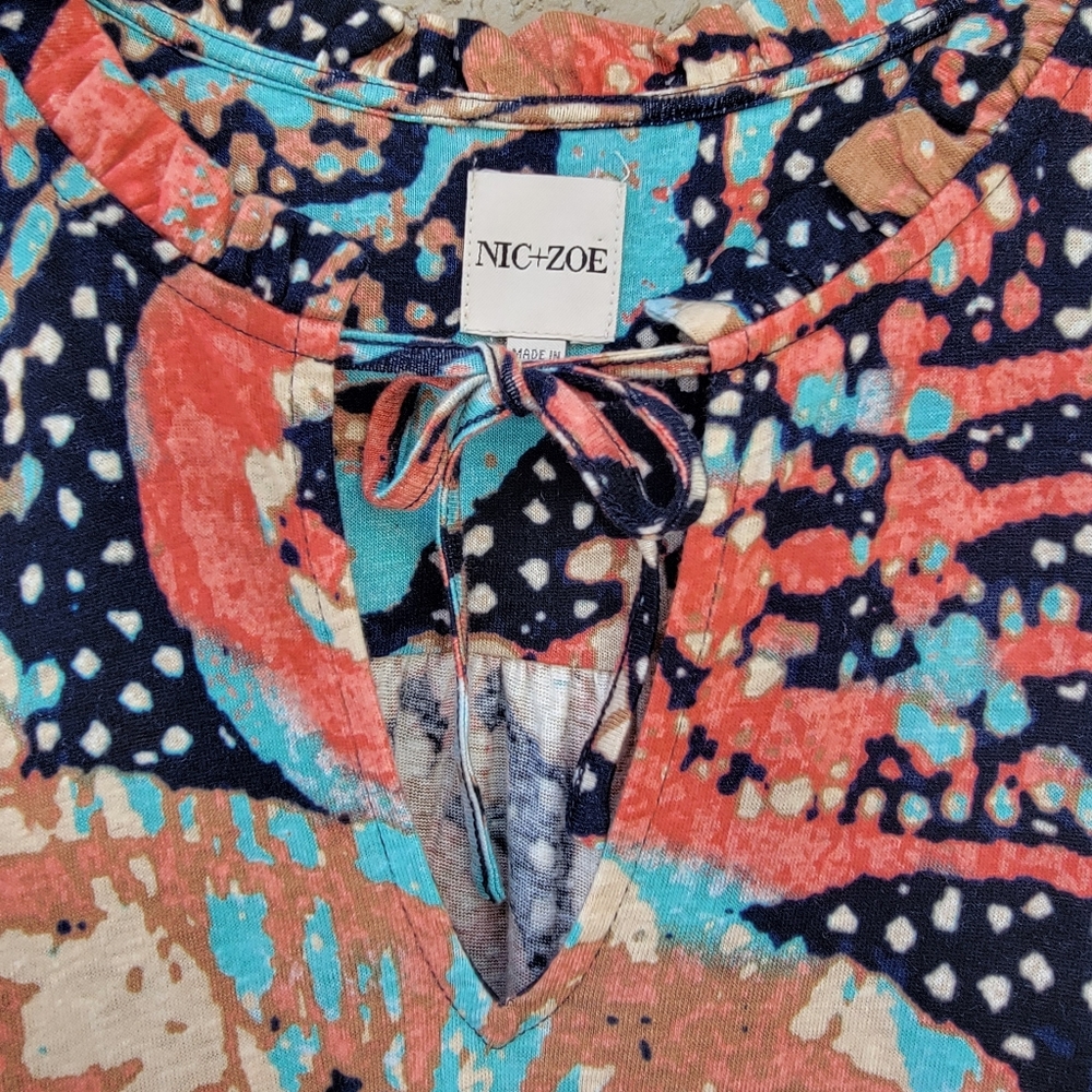 NIC+ZOE Multicolor Printed Sleeveless Maxi Dress - Picture 9 of 11
